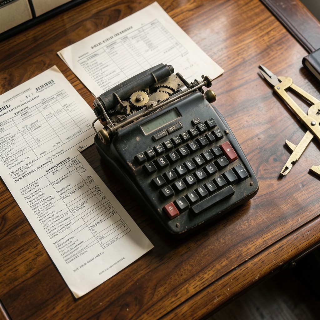 Documentos de cotización y calculadora sobre mesa de trabajo